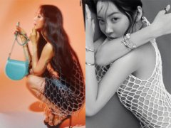 女神同穿前卫“渔网装”PK宣美肤色内衬像“没穿”辣赢韩艺瑟